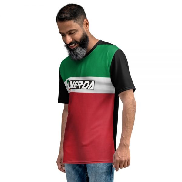 Laverda Logo on Italian Flag Graphic T-shirt - Image 2