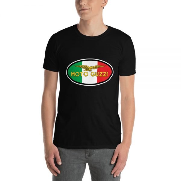 Vintage Moto Guzzi Logo on Italian Flag Standard Unisex T-Shirt