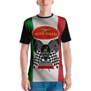 Classic Logo Moto Guzzi 100 Year Anniversary Graphic T-Shirt