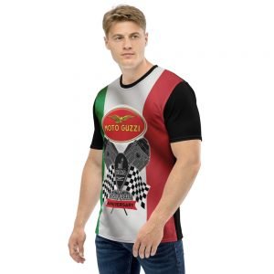 Classic Logo Moto Guzzi 100 Year Anniversary Graphic T-Shirt