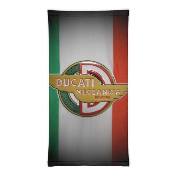 Ducati Meccanica, Italian Flag Design Neck Gaiter - Image 4