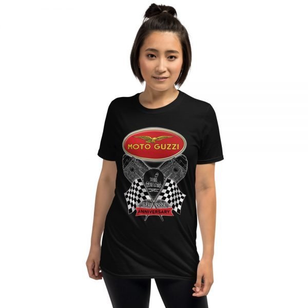 Classic Logo Moto Guzzi 100 Year Anniversary T-Shirt - Image 7