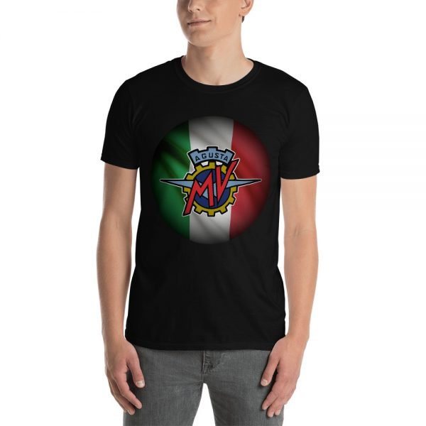 MV Agusta Red Logo Italian Flag T-Shirt