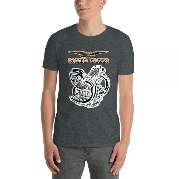 Moto Guzzi Vintage Eagle logo and V-Twin Engine T-Shirt - Image 8