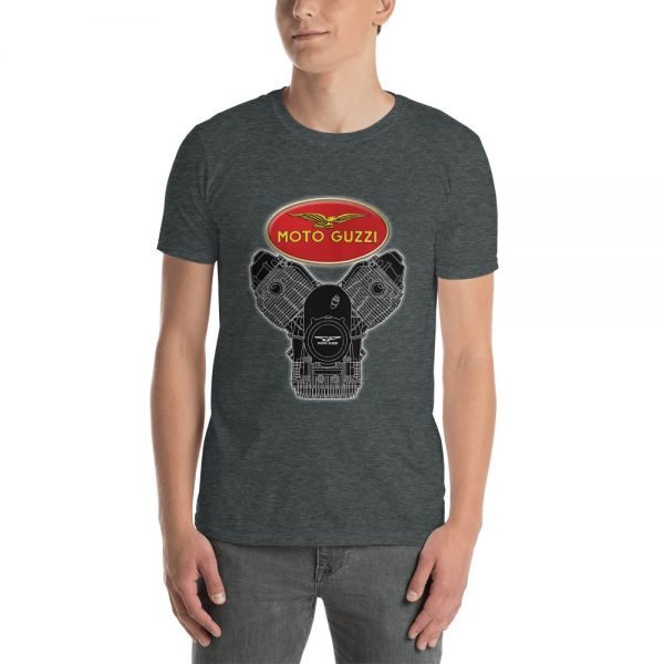 Classic Moto Guzzi Logo and Engine T-Shirt - Image 8