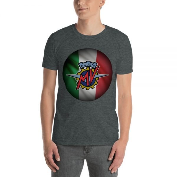 MV Agusta Red Logo Italian Flag T-Shirt - Image 8