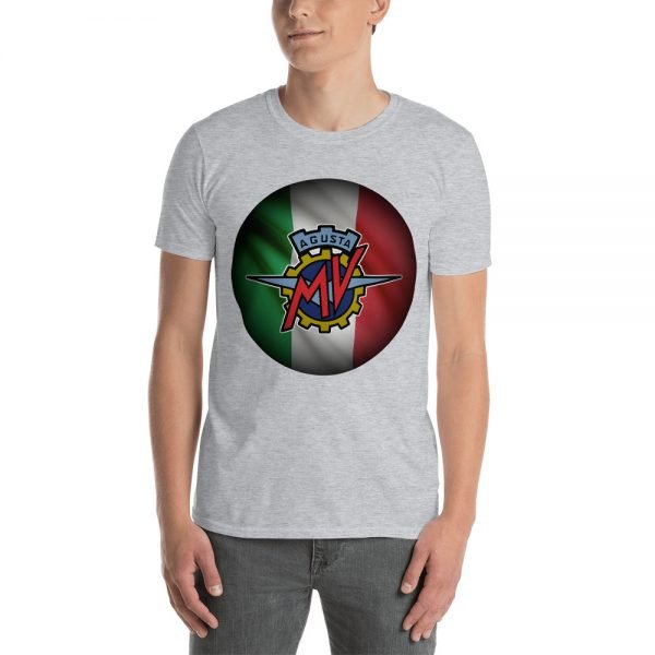 MV Agusta Red Logo Italian Flag T-Shirt - Image 9