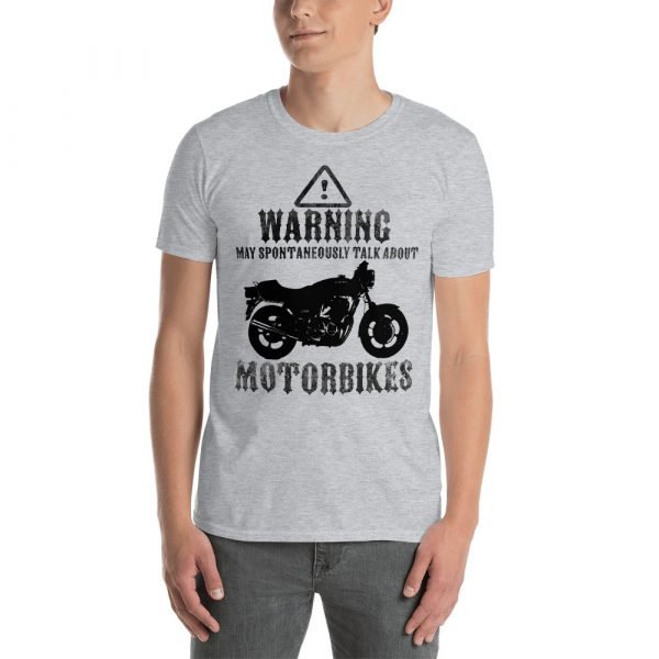 Warning, May Spontaneously Talk About Motorbikes T-Shirt