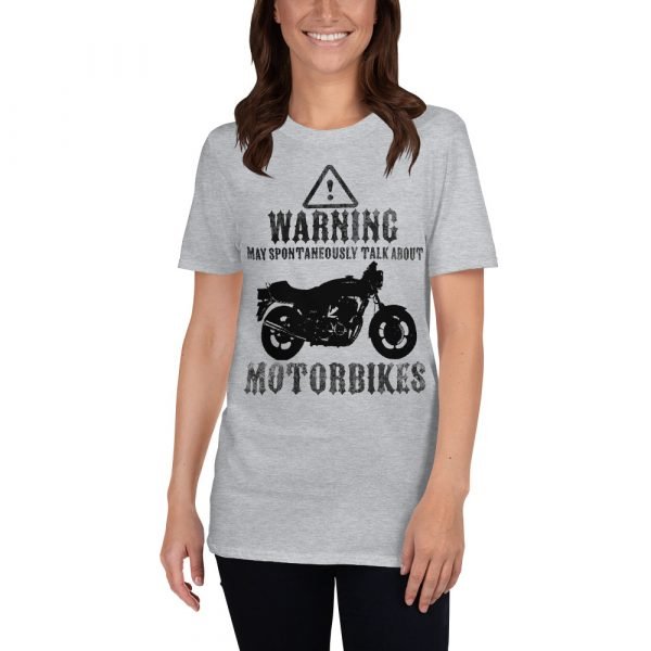 Warning, May Spontaneously Talk About Motorbikes T-Shirt - Image 3