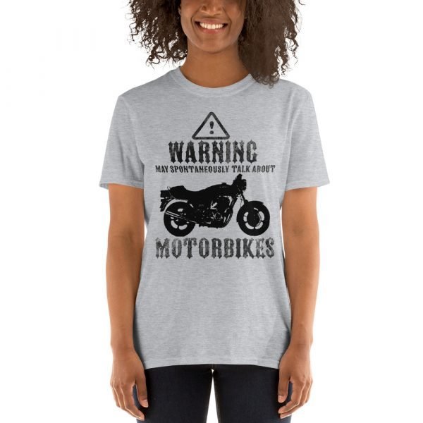 Warning, May Spontaneously Talk About Motorbikes T-Shirt - Image 4