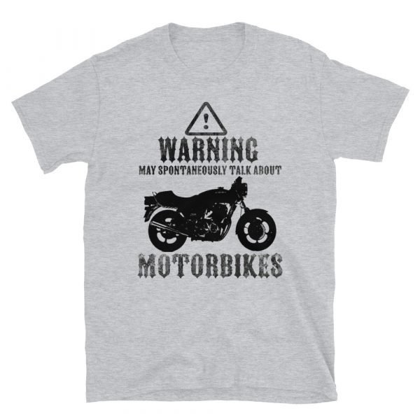 Warning, May Spontaneously Talk About Motorbikes T-Shirt - Image 5