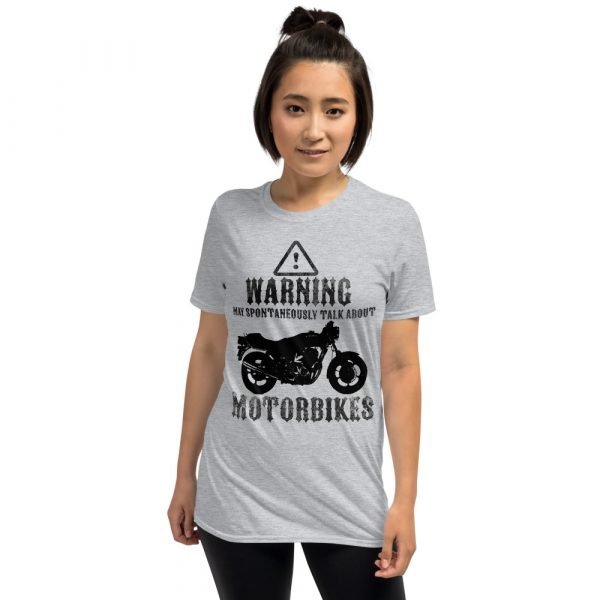 Warning, May Spontaneously Talk About Motorbikes T-Shirt - Image 7