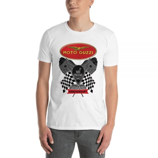 Classic Logo Moto Guzzi 100 Year Anniversary T-Shirt - Image 10