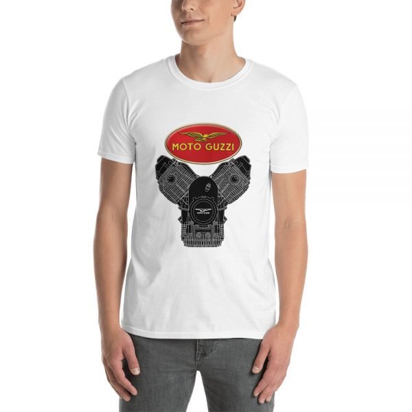 Classic Moto Guzzi Logo and Engine T-Shirt - Image 10