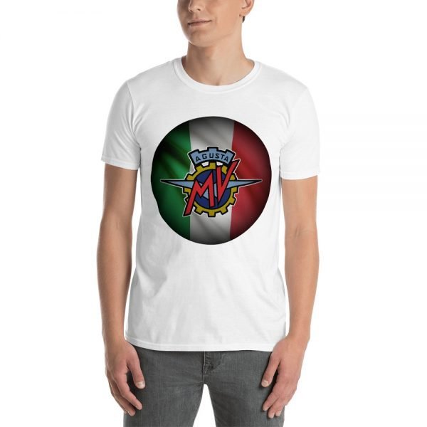 MV Agusta Red Logo Italian Flag T-Shirt - Image 10