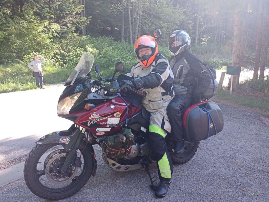 Suzuki dl650 vstrom vosges mountains motorcycle holiday